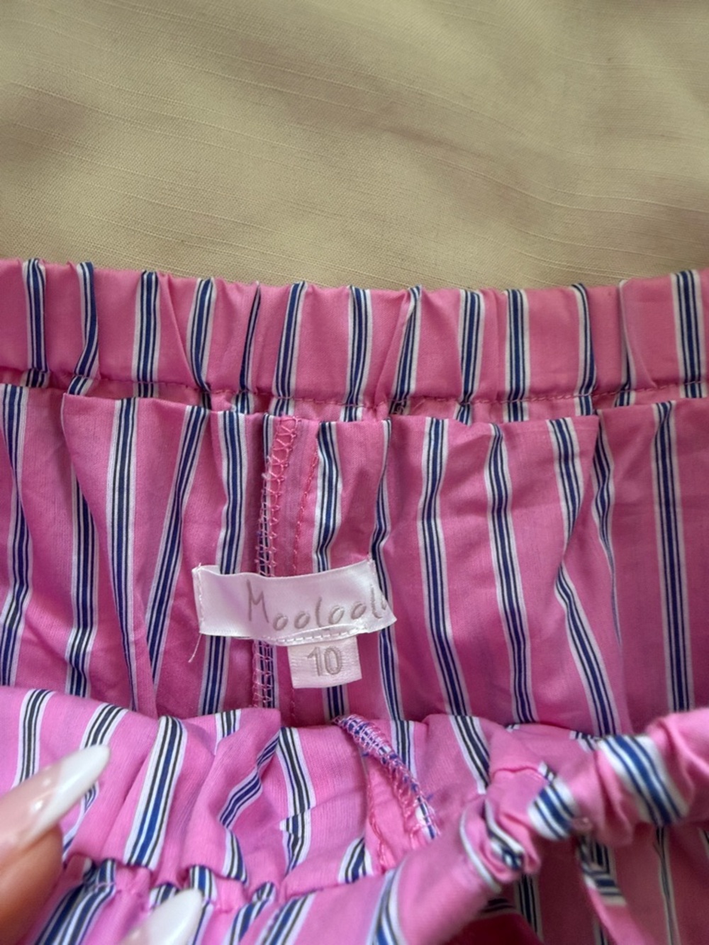 Striped Mini Skirt Pink - Picture 6 of 7